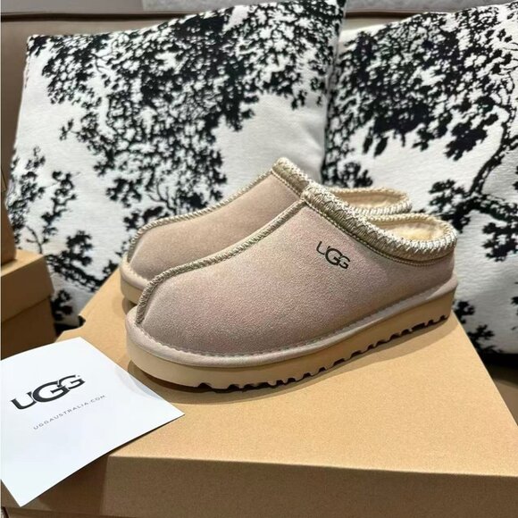 Ugg Tazz Tasman Platform Slippers Beautiful Mustard Seed - Picture 2 of 7